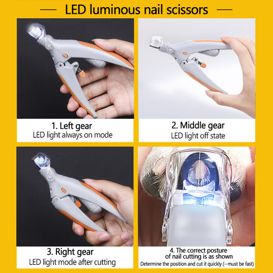 💡 ¡Di adiós a los accidentes! Cortauñas LED con lupa 5x – Seguro, preciso y profesional
