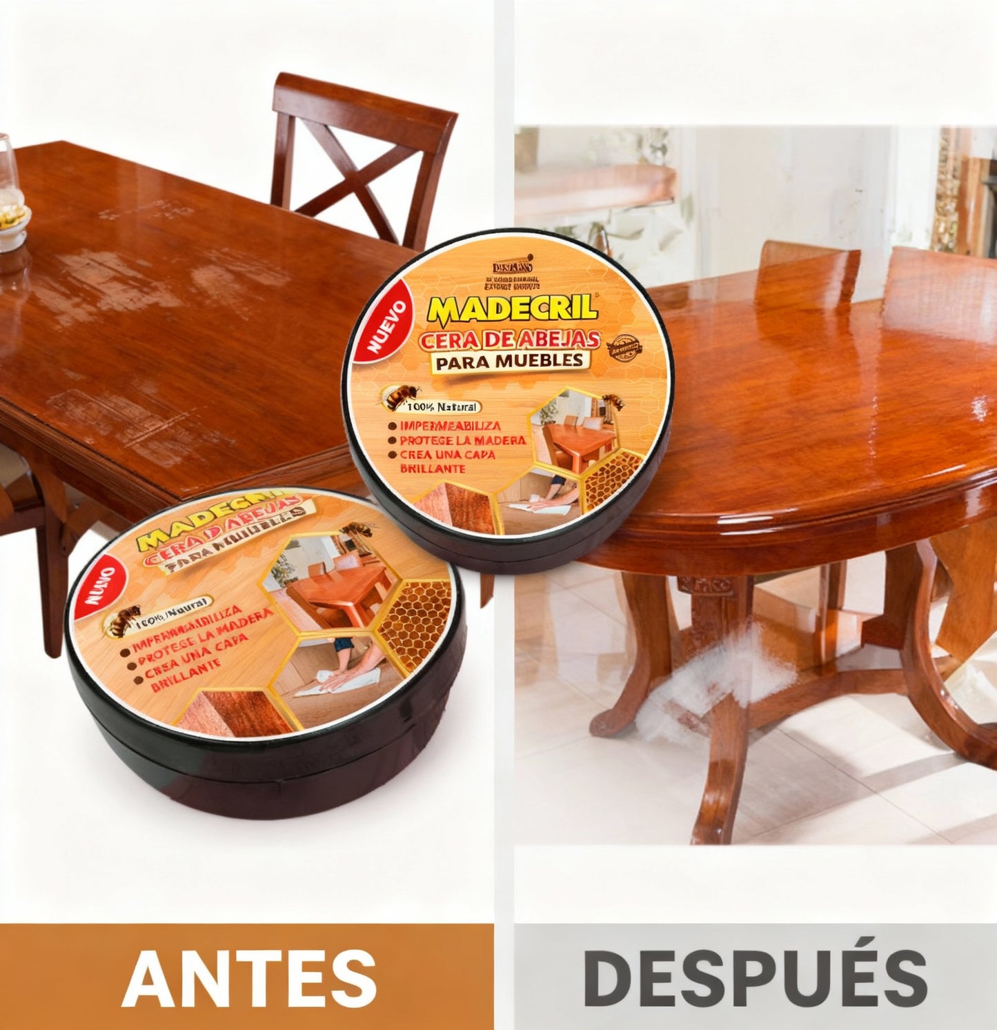 Cera de abejas para muebles