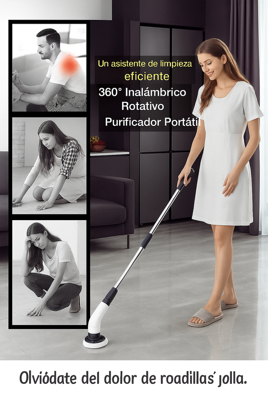 ¡Oferta Especial! - Cepillo Eléctrico 9 en 1 – Limpieza Rápida y Sin Esfuerzo