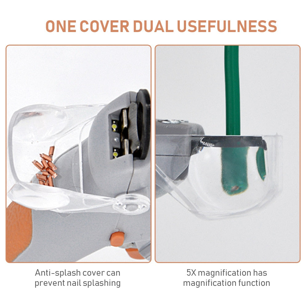 💡 ¡Di adiós a los accidentes! Cortauñas LED con lupa 5x – Seguro, preciso y profesional