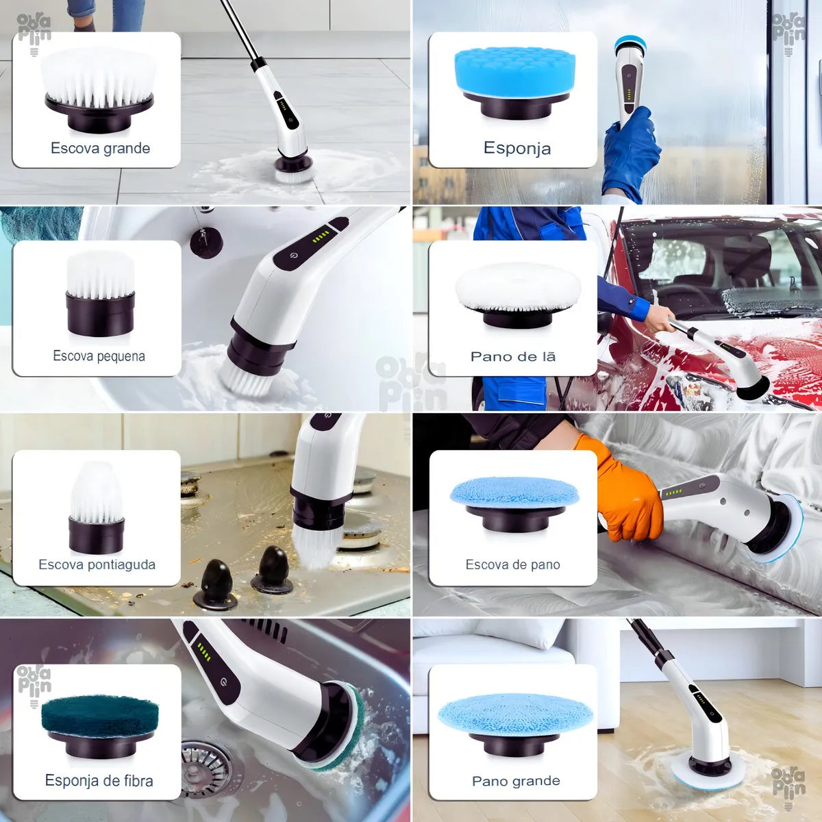 ¡Oferta Especial! - Cepillo Eléctrico 9 en 1 – Limpieza Rápida y Sin Esfuerzo