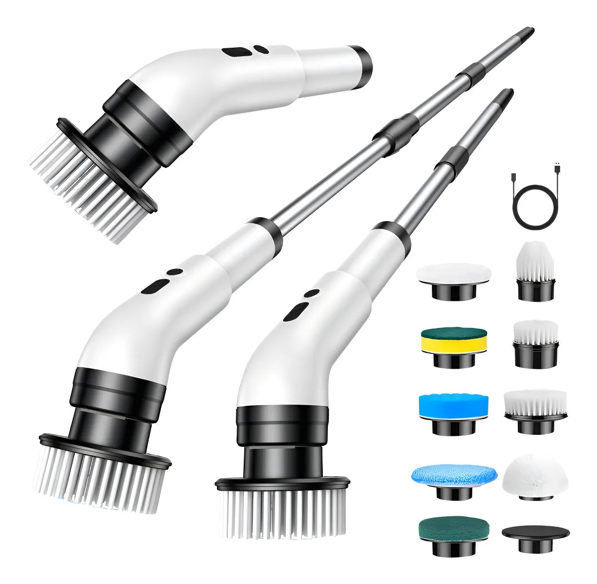 ¡Oferta Especial! - Cepillo Eléctrico 9 en 1 – Limpieza Rápida y Sin Esfuerzo