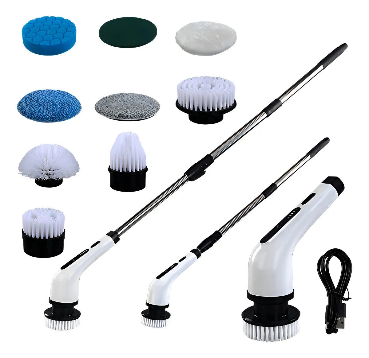 ¡Oferta Especial! - Cepillo Eléctrico 9 en 1 – Limpieza Rápida y Sin Esfuerzo