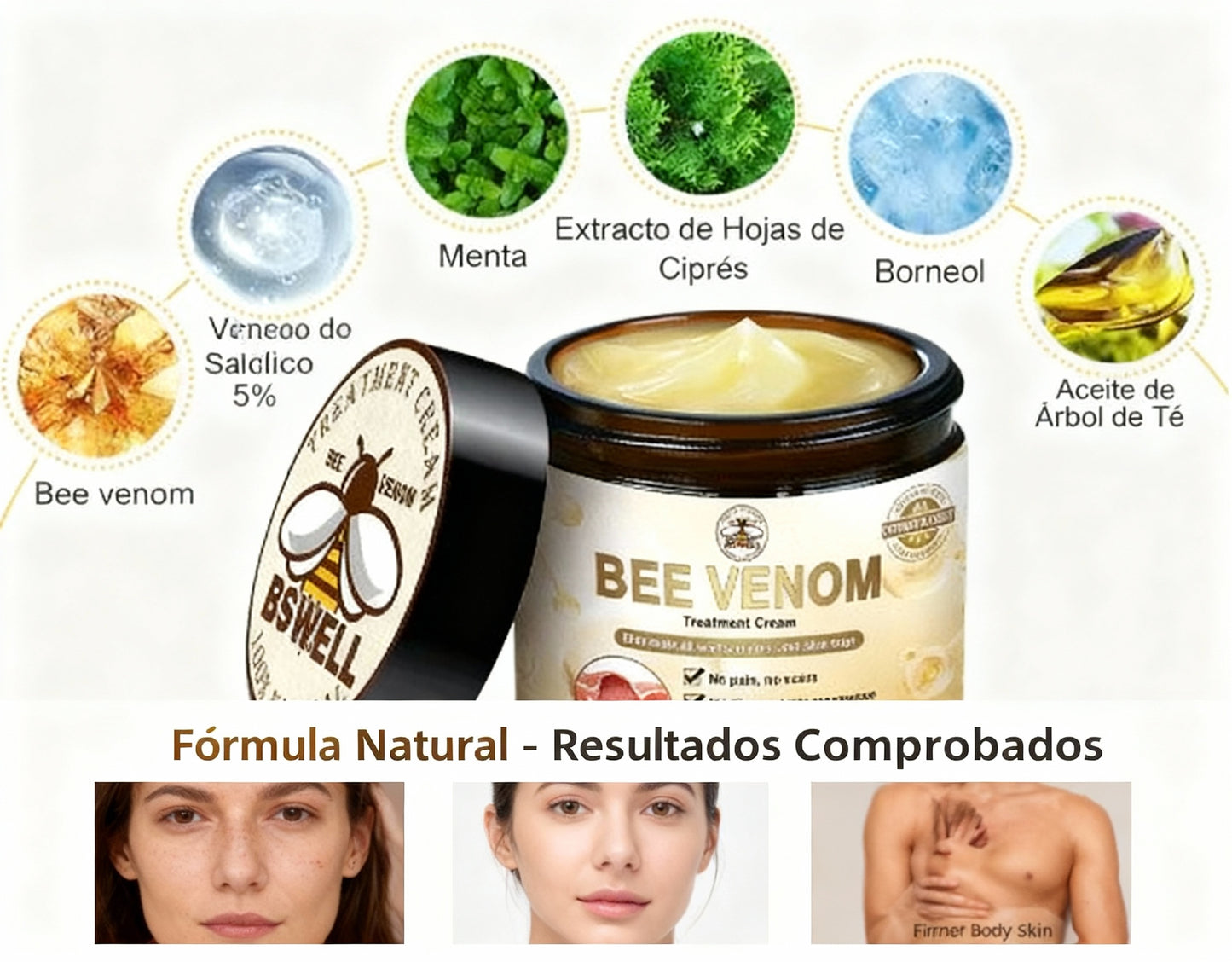 Bee Venom BSWELL "ADIÓS A LAS VERRUGAS Y FLACIDEZ: El Secreto Natural que los Dermatólogos No Quieren que Conozcas
