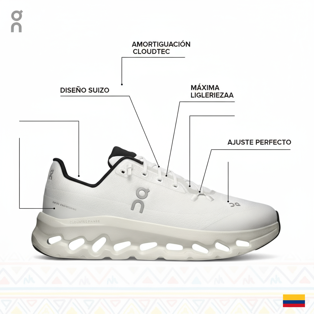 Tenis on Cloud blanco importado 1