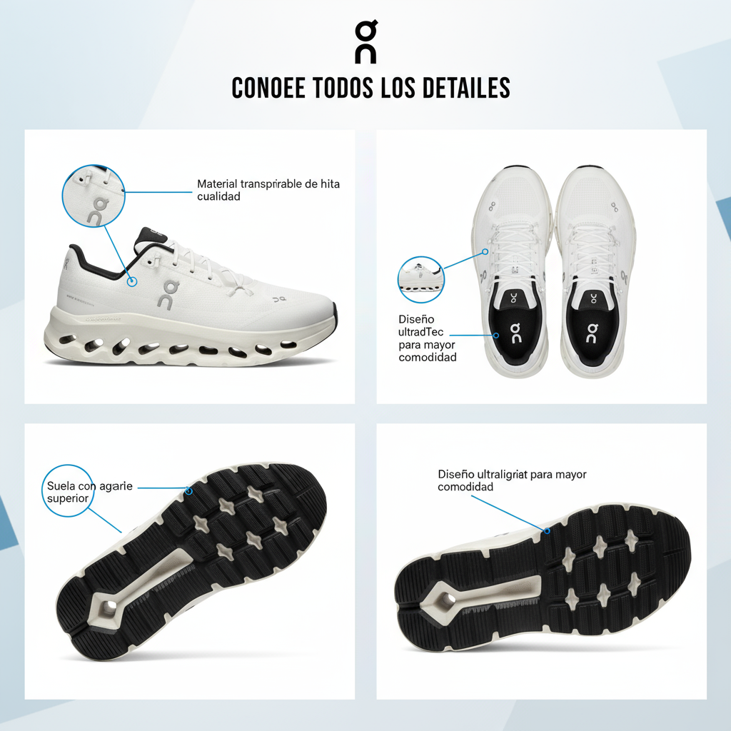 Tenis on Cloud blanco importado 1